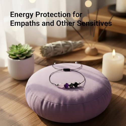 PNNY AMDA Protection Bracelets for Women: Black Obsidian Tourmaline Hematite Evil Eye Beaded Bracelets – Anxiety Bracelet for Women Men Courage Gifts - Thumbnail 5