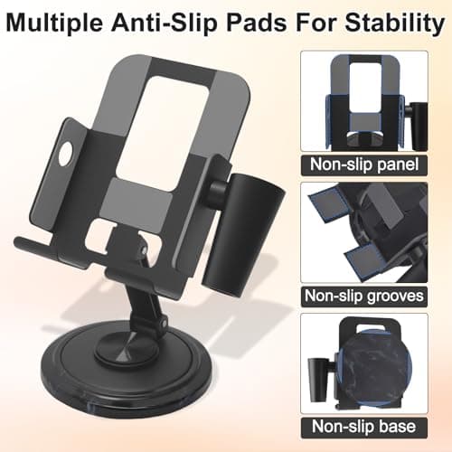 Diesisa Nail Drill Machine Holder - Nail Drill Holder Stand - 360° Rotatable - with Pen Holder - Portable Nail Desk Organizer - Professional Manicure Tool Organizer for Nail Techs Salon & Home Use - Thumbnail 6