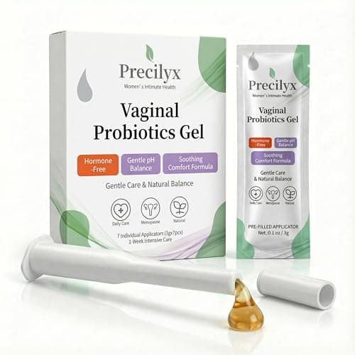 Precilyx Vaginal Probiotics Intimate Care Gel for Women with Boric Acid Odor Control,Itch Relief & pH Balance Hormone-Free | BV & Yeast Infection Care | Dryness Moisturizer,7 Pre-Filled Applicators