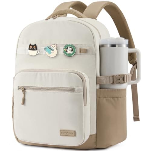 LOVEVOOK Laptop Backpack for Women with 40oz Tumbler Holder, Lightweight School Backpack Fits 15.6 Inch Laptop, Cute College Backpack for Work, Travel & Daily Commute - Image 1