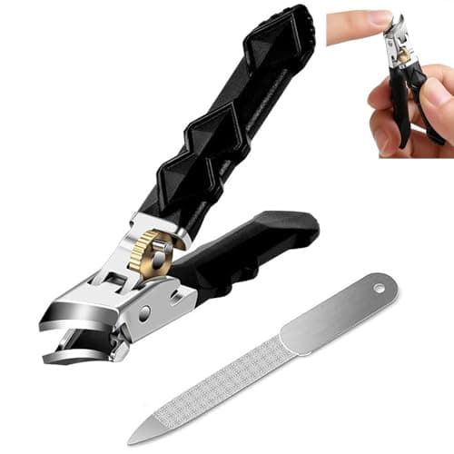 Nail Clippers,Wide Jaw Slanted Head & Long Handle Ergonomic Design, for Trimming Ingrown Thick Toenails Nails - Image 1