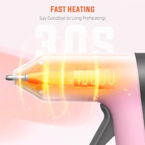 Mothers Day Gift, Cordless Hot Glue Gun Gifts Kit for Mom Grandma, 30s Fast Heating & 50PCS Premium Mini Glue Sticks, Rechargeable, Compact & Portable, Auto Shut-Off, Perfect for DIY, Crafts & Repairs - Thumbnail 3