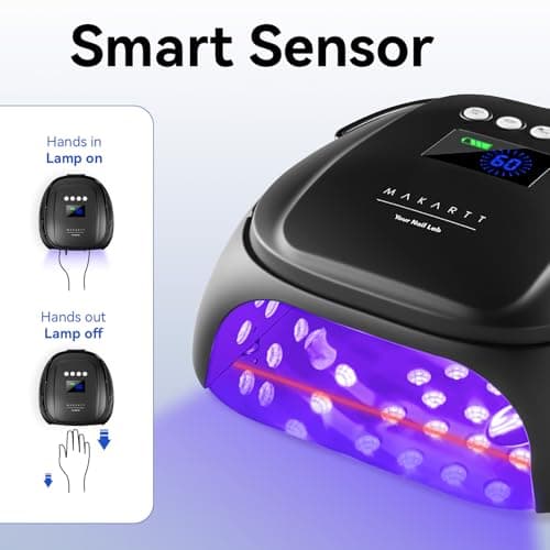 Makartt Professional UV Nail Light with Handle 30W Rechargeable Nail Dryer - Thumbnail 6