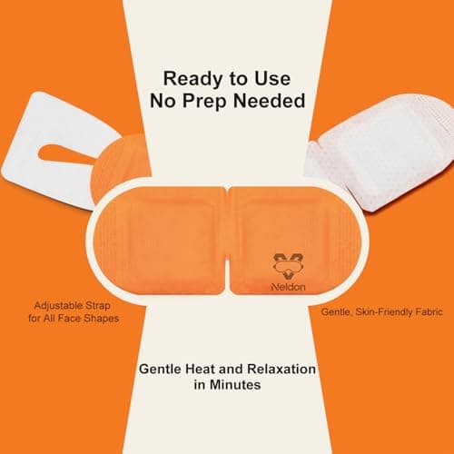 Neldon Steam Eye Mask Disposable 20 Pack, Self Heating Heated Warm Compress for Dry Eyes, Self-Warming Eye Pad for Sleep Travel Spa, Relaxation Gift for Women Men - Thumbnail 3