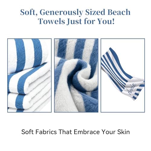 thobac Custom Beach Towel | Super Soft & Quick-Dry Material,Personalized Towels for Kid,Suitable for Both Adult and Kid,Perfect for Beach, Pool, or Vacation,A Great Gift Choice for Family! - Thumbnail 5
