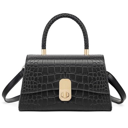 Goinsound Top Handle Handbags for Women Small Satchel Crossbody Bag Elegant Square Bag Designer Purse with Detachable Strap - Image 1