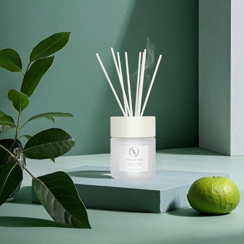 Reed Diffuser Set, Pretty Valley Home Diffuser 100Ml / 3.38fl OZ Gift Box - Includes Reed Diffuser Sticks, Fragrance Oil, and Glass Bottle for Bathroom Office Living Room Decor (Frozen Pear) - Thumbnail 3