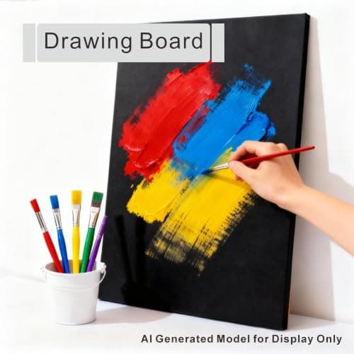 Black Poster Board 11 x 14 in, ZXUNLIEH 12 Pack Foam Board, 3/16'' Thick - Thumbnail 5