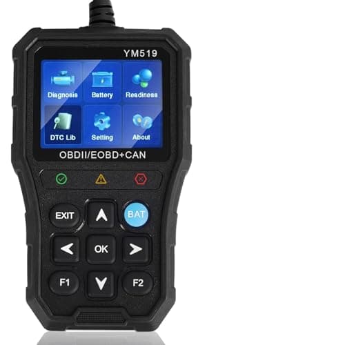 YM519 OBD2 Scanner Code Reader, Engine Diagnostic Tool with Check Engine Light Reset, Real-Time Data, Emissions Readiness & 12V Battery Check, Works with 1996+ OBDII Cars - Image 1