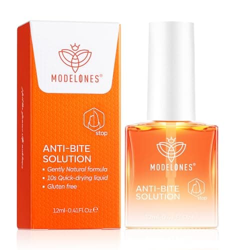 modelones Nail Biting Prevention for Kids Upgraded Thumb Sucking Deterrent Quick Dry Bitter No Bite Nail Polish Stop Biting Nail Polish 12 Ml 0.41Fl oz - Image 1