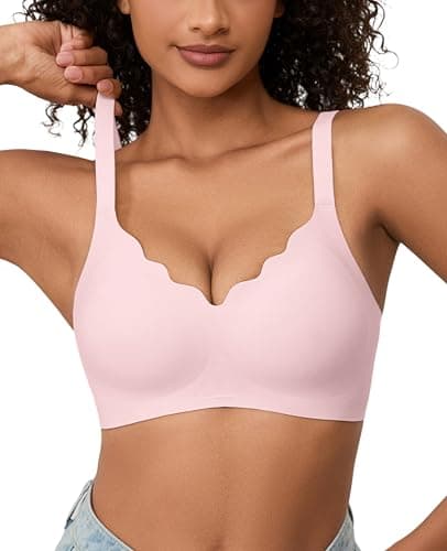 POSESHE Wireless Seamless Bras for Women Comfort Wireless Full Coverage Push Up Bralette Smooth Everyday Bra Regular and Plus - Image 1