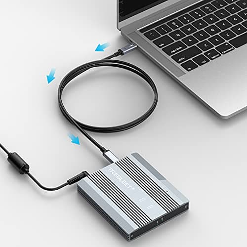 TREBLEET 6.6ft USB4 Cable (40Gbps), Compatible with Thunderbolt 4 & 3, 100W PD Charging, 5K@60Hz Video | USB-C to USB-C Cord for eGPU, Mac Studio, MacBook Pro, Dell XPS, Docking Station - Thumbnail 2