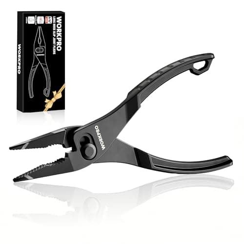 WORKPRO 4.5 Inch Long Nose Slip Joint Pliers, Small Pliers for Tight Spaces