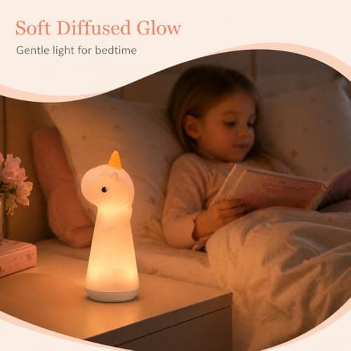 ShaArkMango Flashlight with Night Light for Kids Rechargeable LED Dimmable Night Light Toddler Bed Room Playing in Dark Handheld Emergency Flashlight for Camping Essential Hallway Walking Nighttime - Thumbnail 3