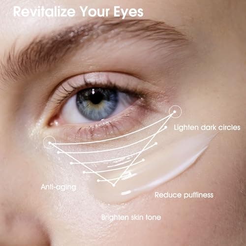 ceedoo Eye Cream for Wrinkles, Fine Lines & Crows Feet - With Ceramides, Peptides + Caffeine + Niacinamide - Anti Aging Skin Renewing Under Eye Cream for Men and Women, 0.5 Oz - Thumbnail 5