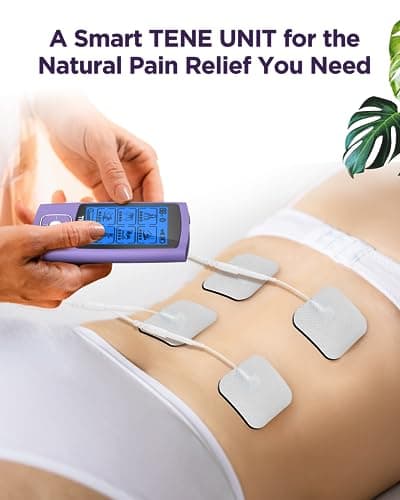 TENKER TENS Unit Muscle Stimulator, 24 Modes TENS EMS Machine for Shoulder, Sciatica, Back Pain Relief, Rechargeable Electronic Pulse Massager with 2"x2" and 2"x4" Electrode Pads - Thumbnail 2