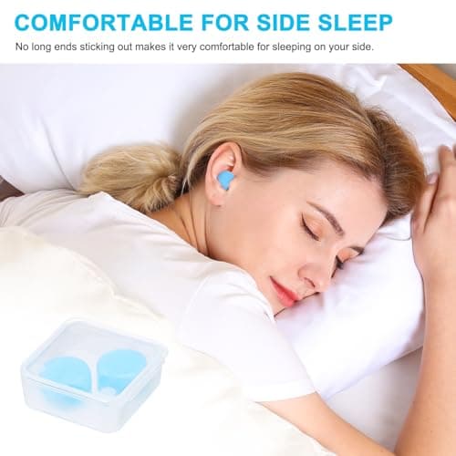 Becheln Ear Plugs for Sleeping, Waterproof Moldable Silicone EarPlugs for Sleeping Noise Cancelling, Mowing, Swimming and Concerts, 8 Pair (16 Count) - Thumbnail 3