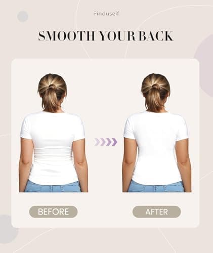 Finduself Strapless Bras for Women Non-Slip Padded Bandeau Bra Wireless Tube Top Bra Including Clear Straps - Thumbnail 5