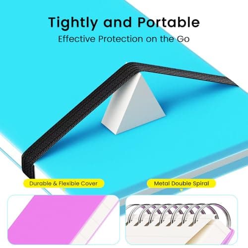 BEYONG Small Pocket Notebook Journal, Mini Notepad Spiral Notebooks Note Pads for Work School (Purple, 3x5) - Thumbnail 3