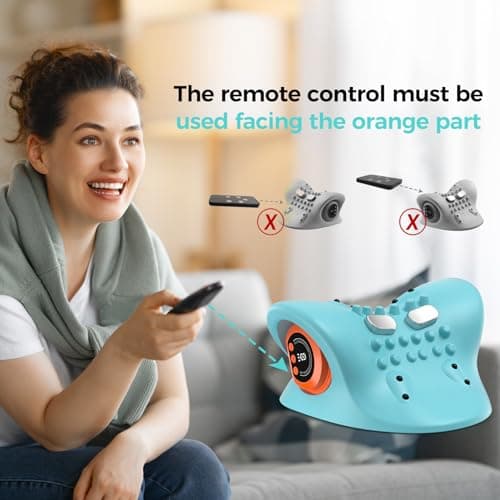 Smedz Neck Massager 2026 New Upgrade 3 in 1 Portable Massager with Heat &Comfortable Stretching–Adjustable Intensity for Neck & Shoulder Relaxation at Home, Office - Thumbnail 2
