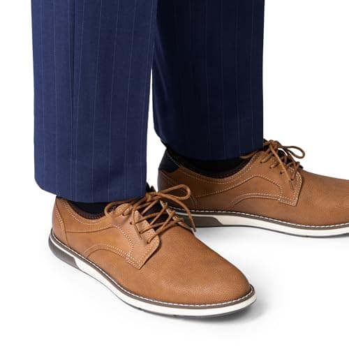 Bruno Marc Men's Casual Dress Shoes Business Formal Oxfords Sneakers,Size 13,Brown,SBOX26014M - Thumbnail 6