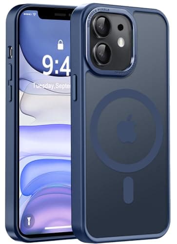 Newfuture Designed for iPhone 11 Case with Strong Magnetic [13 FT Military Drop Protection] [Compatible with Magsafe] Slim Translucent Matte Shockproof with Anti-Fingerprint Phone Case, Navy Blue - Image 1