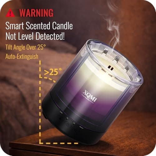 XQMI Smart Scented Candles,Perfume-Grade Scented Candle for Women, 4.25oz Natural Soy Wax, Candles for Home Scented, Birthday Gifts, Valentine’s Day Candle for Her(Heartbeat Rhythm) - Thumbnail 4