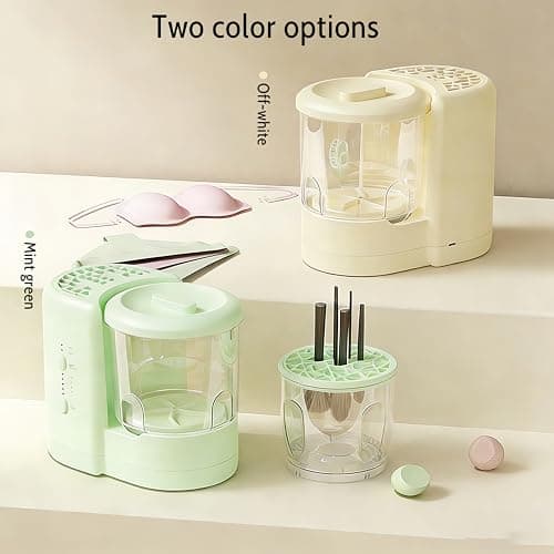 3-in-1 Electric Makeup Brush Cleaning Machine USB Portable Makeup Brush Cleaning Tool Makeup Brush Dryer Underwear Cleaning Machine suitable for various sizes of beauty sets sponges and small clothes - Thumbnail 2