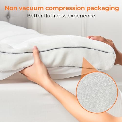 SurChic Ultra Soft Coral Fleece Queen Size Mattress Topper, No Compression Plush Thick Pillow Top Mattress Pad with Deep Pocket, Winter Warm Cozy Bed Topper Cover for Back Pain Relief - Thumbnail 4