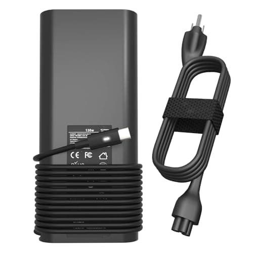130W USB Type C Laptop Charger Compatible with Dell XPS 15 17 9500 9510 9520 9530 9700 9710 9720 2in1,Precision 5550 5560 5530 5570 5470 5480 5760,Latitude 5431 5531 AC Adapter Computer Power Cord - Thumbnail 2