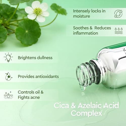 10% Azelaic Acid Serum Redness Soothing Face Serum with Niacinamide & Centella Asiatica Hydrating Acne Treatment for Sensitive Skin Azelaic Acid Formula Centella Asiatica CICA Facial Serum Skin Care - Thumbnail 3