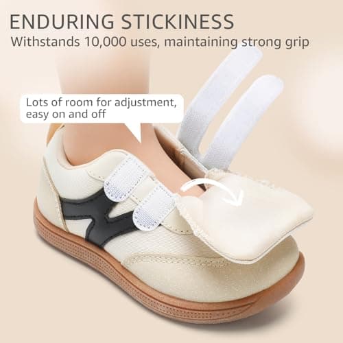 STQ KIDS Toddler Wide Toe Box Shoes Boys Barefoot Shoes Comfortable Kids Sneakers Non-Slip Zero Drop Walking Shoe Beige White Toddler 8 - Thumbnail 6