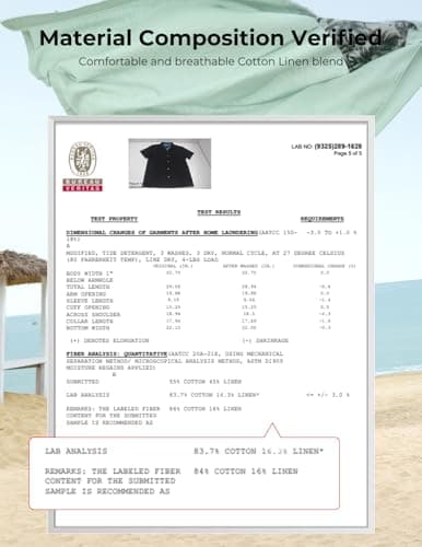 PJ PAUL JONES Mens Linen Shirt Short Sleeve Cotton Hawaiian Button Up Shirts for Men Casual Cuban Summer Beach Shirts with Pocket White - Thumbnail 5