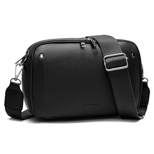 Goinsound Crossbody Bags for Women Leather Shoulder Bag Guitar Strap Purses and Handbags with Rfid Card Slots - Image 1