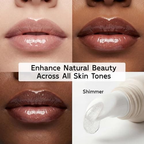 YouthVibe 5% Volufiline Lip Serum & Gloss, Hydrating Lip Care with Shea Butter, Collagen, Peptide & PDRN - Fuller-Looking Lips Over Time, No Burning or Tingling, Non-Sticky Essence - Shimmer - Thumbnail 4