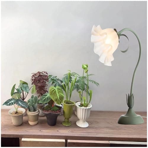 Table Top Grow Light for Indoor Plants – Decorative Desk Plant Light for Succulents Bonsai Cactus, Adjustable Desktop Grow Lights with Base, Cute Office Mini Grow Lamp - Image 1
