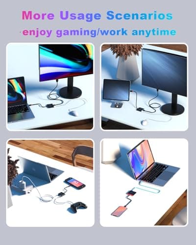 Switch 2 Dock for Nintendo Switch 2 Docking Station,USB c HDMI with PD Port Compatible MacBook,Laptops((Requires Update from After-Sell Support for NS2'S 21.0 Version) - Thumbnail 6
