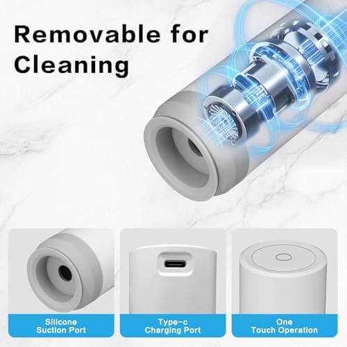 Handheld Vacuum Sealer for Food Powerful Vacuum Sealer Machine,Seal Meal Saver,Portable Food Sealer (Vacuum Sealer Machine + 20 Reusable Vacuum Bags） - Thumbnail 6