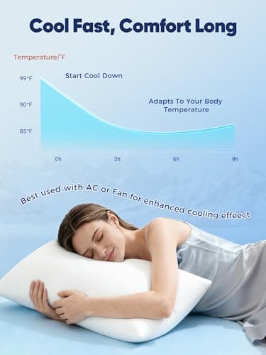 Avolare 2 Pack Pillow Cases Queen, Stretch Cooling Pillowcases for Hair Skin and Hot Sleepers, Arc-Chill Q-max>0.5 Soft Silky Pillow Covers with Zipper for Standard & Queen Size Pillows - White - Thumbnail 2