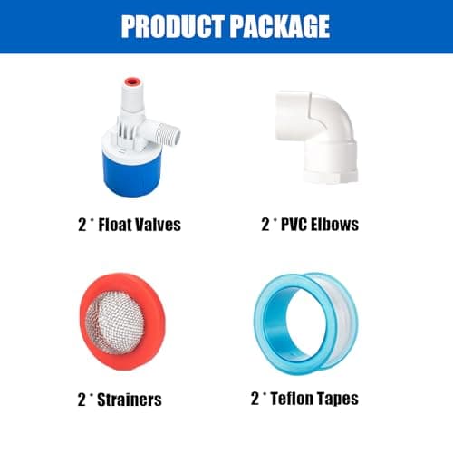 LAGWIUY 3PCS Automatic Water Level Control Valve, 3/4" Top Inlet Shut Off Float Valve for Water Tank, Pool, Livestock, Troughs - Thumbnail 6