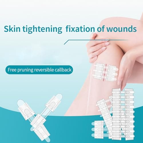 Wound Closure Strips Zip Stitch Sutures Butterfly Bandaids Emergency Laceration Closure Kit for Lacerations Incisions Cuts(6X8CM) - Thumbnail 3