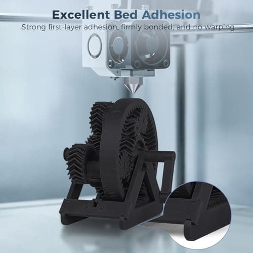 IEMAI 3kg PA6 Carbon Fiber Nylon Filament 1.75mm Matte Black, Industrial PA6-CF 3D Printer Filament with Extremely Strength & Rigidity, Abrasion & High-Temperature Resistant - Thumbnail 4