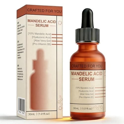 Mandelic Acid Serum for Face - Gentle Exfoliating Serum with Niacinamide Camellia Extract and β-Glucan, Targeted for Fades Dark Spots, Anti-Aging & Refines Texture and Achieve Even Skin Tone - Image 1