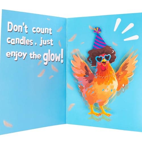 mountova Dancing Chicken Birthday Card, Funny Birthday Card for Men Women Kids, Music & Shaking Body Motion Greeting Card with Envelope, Unique Hilarious Birthday Gift, 5.9 Inch x 8.4 Inch - Image 1