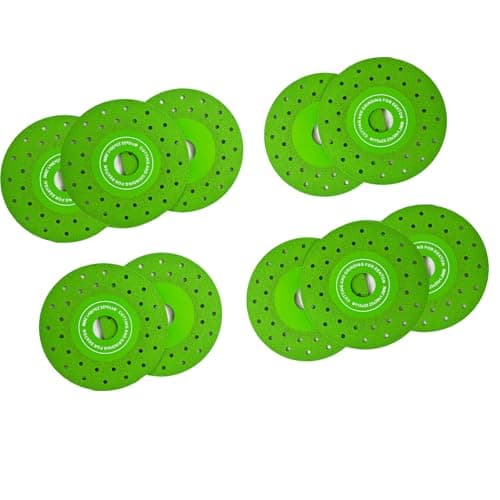 10PCS 115mm Diamond Saw Blade Cutting Discs – Vacuum Brazed Ultra-Thin Multi-Hole Flat Abrasive Wheels for Porcelain Tile, Ceramic, Glass, Granite, Marble (10) - Image 1