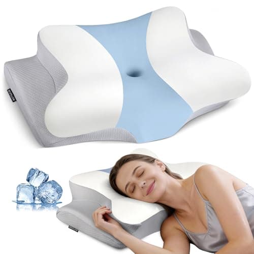 Cervical Neck Pillow for Pain Relief - Ergonomic Pillow Side Sleeper Pillow for Sleeping, Orthopedic Memory Foam Pillow for Neck Support, Contour Cervical Pillow Bed Pillow for Back Stomach Sleepers - Image 1