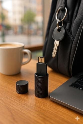 NOPKEY Protective Case for YubiKey 5 NFC & Security Key NFC, Keychain Case Waterproof & Shockproof (Black) - Thumbnail 4