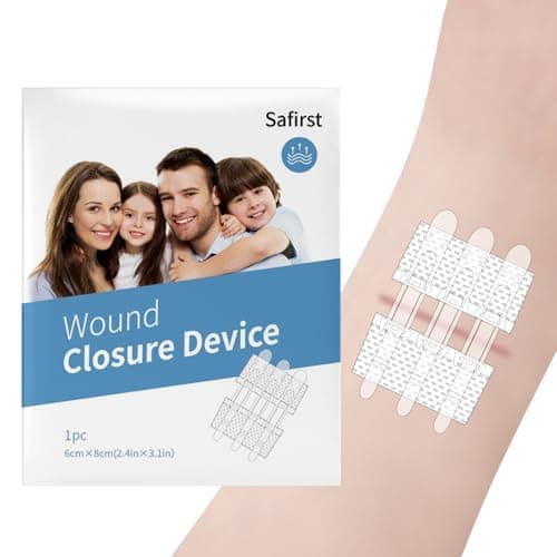 Wound Closure Strips Zip Stitch Sutures Butterfly Bandaids Emergency Laceration Closure Kit for Lacerations Incisions Cuts(6X8CM) - Image 1