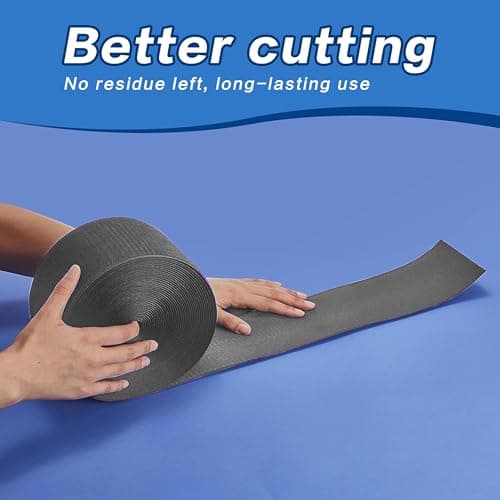 42 ft Gymnastics Mat Hook for Carpet Bonded Foam, 4" Wide Hook Mat Fastener for Tumbling, Fastener Nylon Hook Mats for Cheerlead Gym Floor, Black - Thumbnail 5