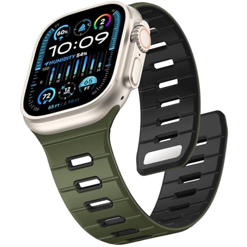 Odbeai Magnetic Sport Band Compatible with Apple Watch 49/46/45/44/42mm Men